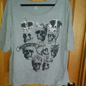 Lane Bryant Skull shirt